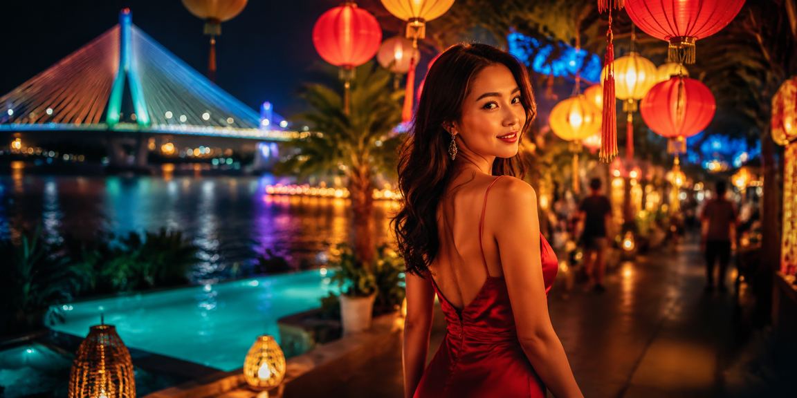 Người dùng Cần Thơ truy cập game2 qua điện thoại tại chợ đêm